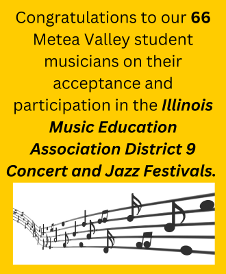  Congrats to MVHS Music Students Selected for ILMEA District 9 Concert and Jazz Festivals